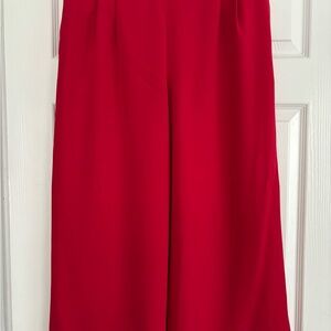 J. Crew Bold Red Elastic Waist Pants